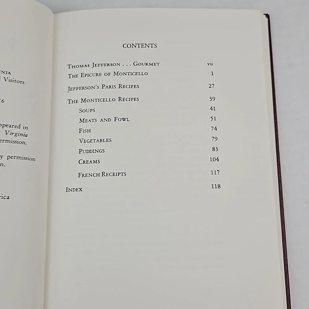 Tomas Jefferson's Cook Book - Hardcover